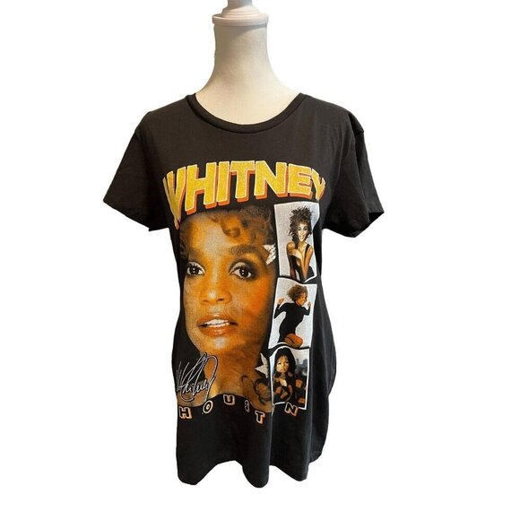 Whitney Houston T-Shirt Black "Whitney" Women's Size M Short Sleeve Round Neck - Picture 3 of 6